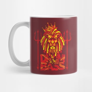 Fire Element Bass Lion Mug